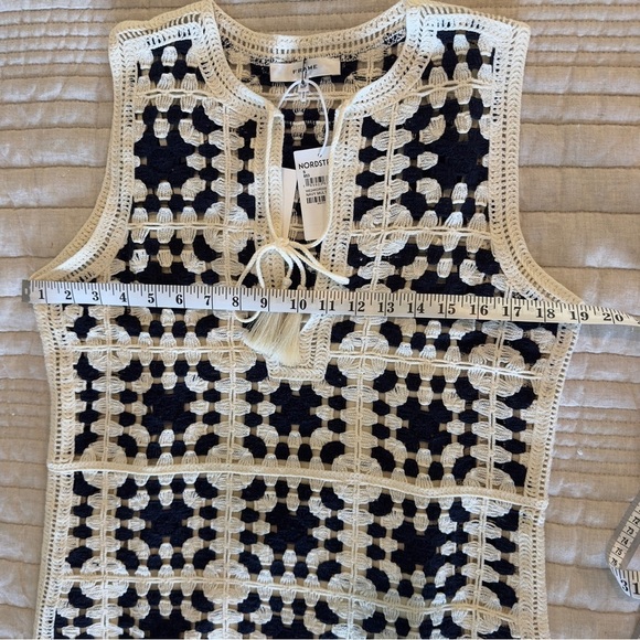 NWT Revolve Frame Crocheted Cotton-Blend Women's Mini Dress Size Small - Picture 6 of 11